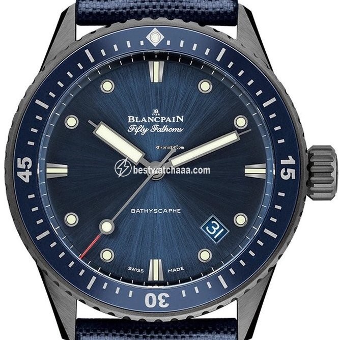Blancpain Fifty Fathoms Bathyscaphe Mens watch Unisex Automatic Ceramic 5000-0240-052A