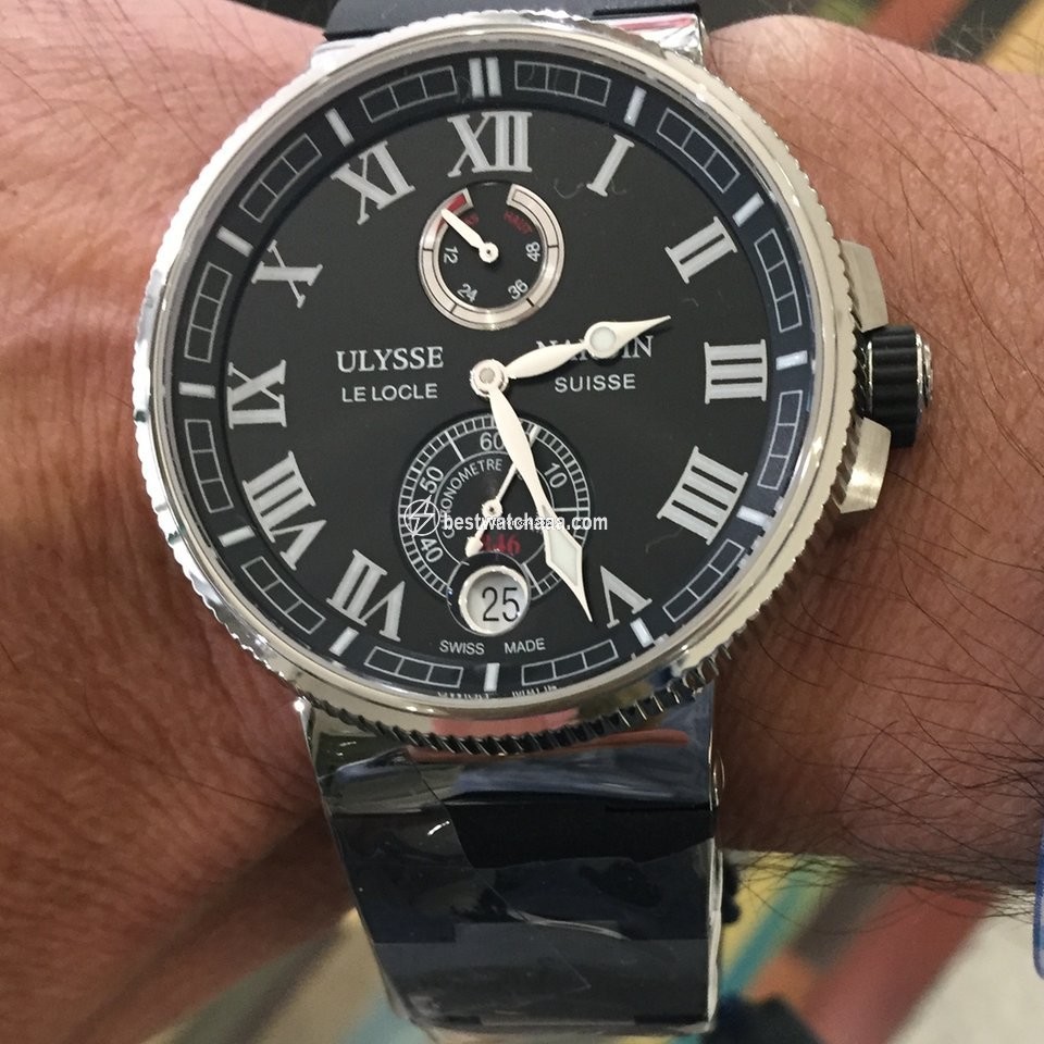 Ulysse Nardin Marine Chronometer Manufacture Mens watch Unisex Automatic Steel 1183-126-3 42