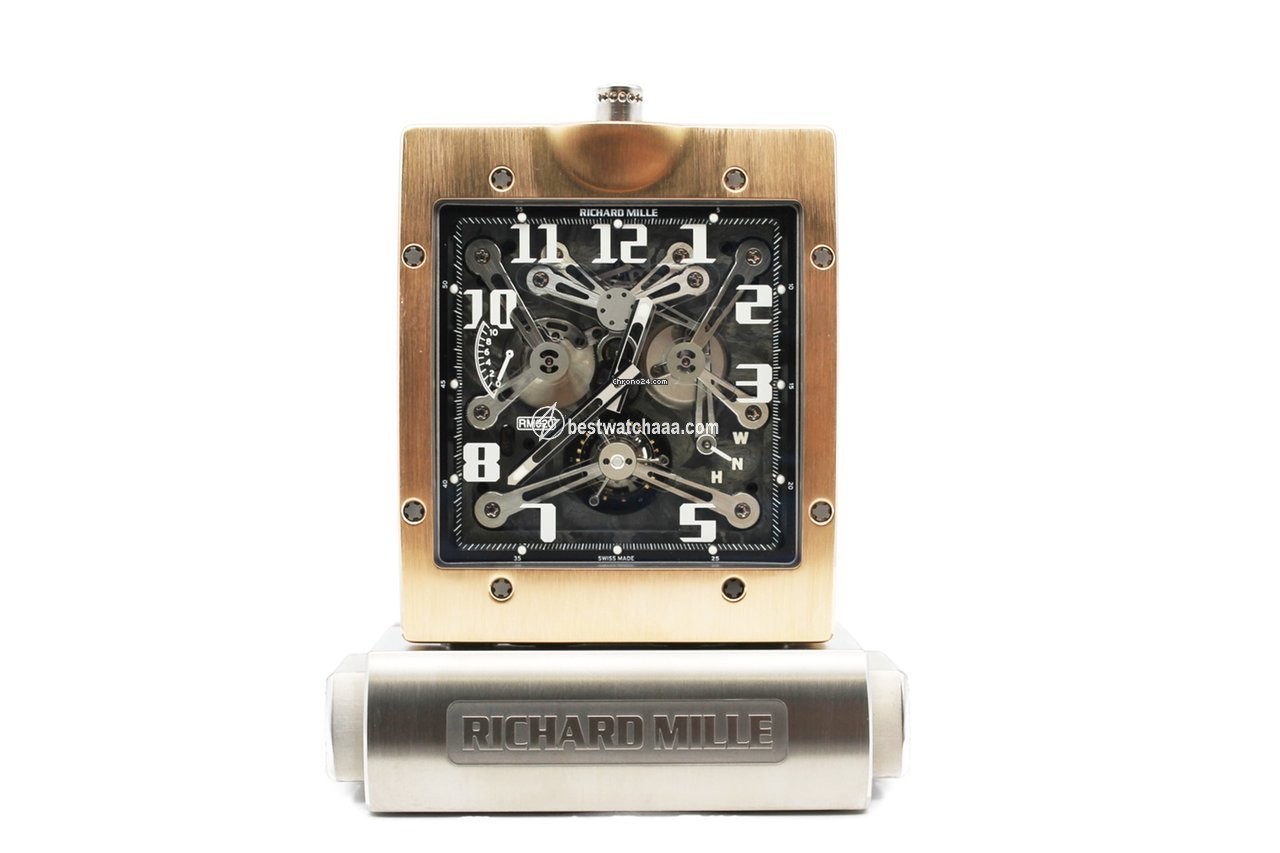 Richard Mille Mens watch Unisex Manual winding Rose gold RM 020