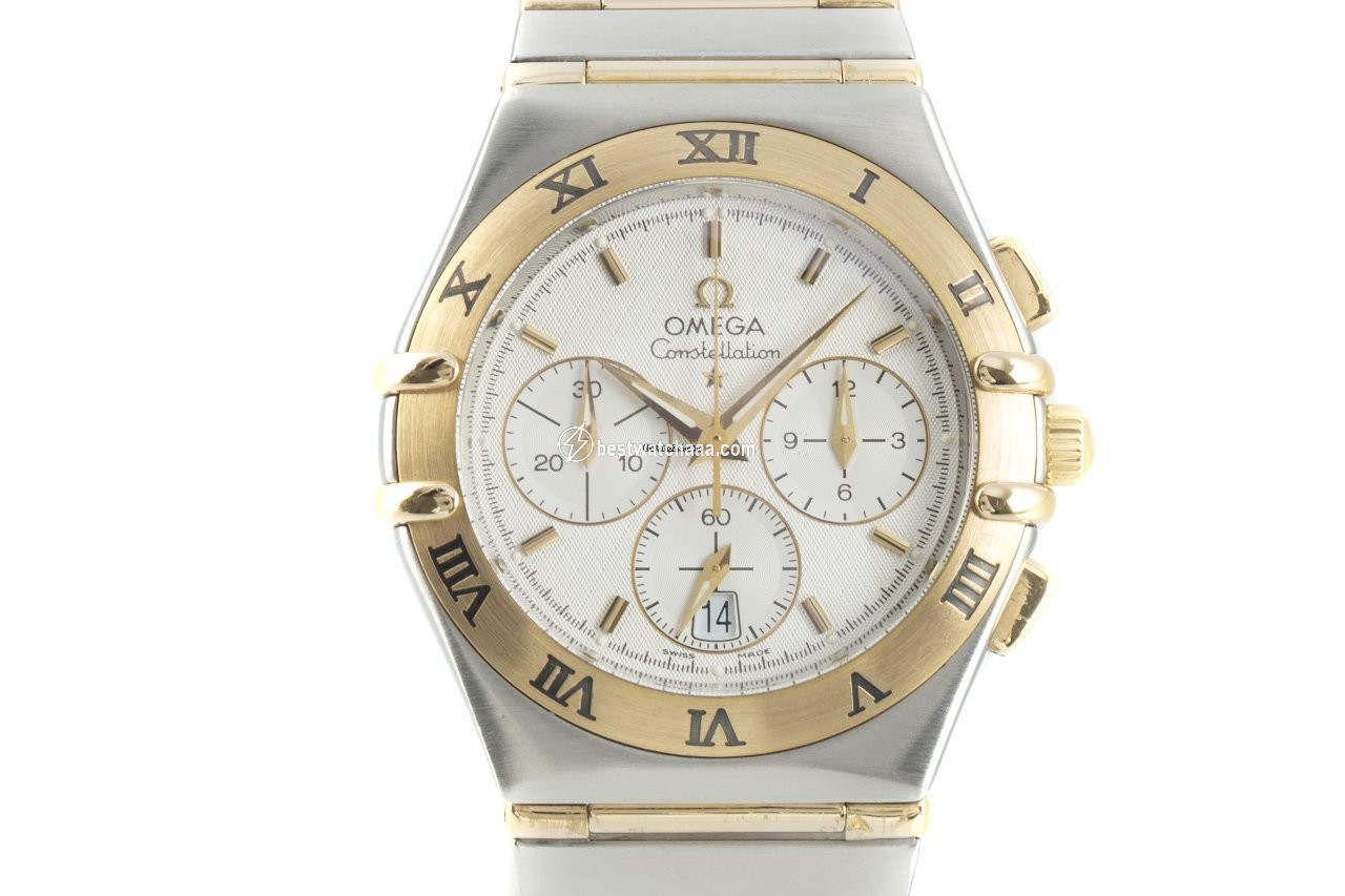 Omega Constellation Mens watch Unisex Quartz Gold Steel 386.1201