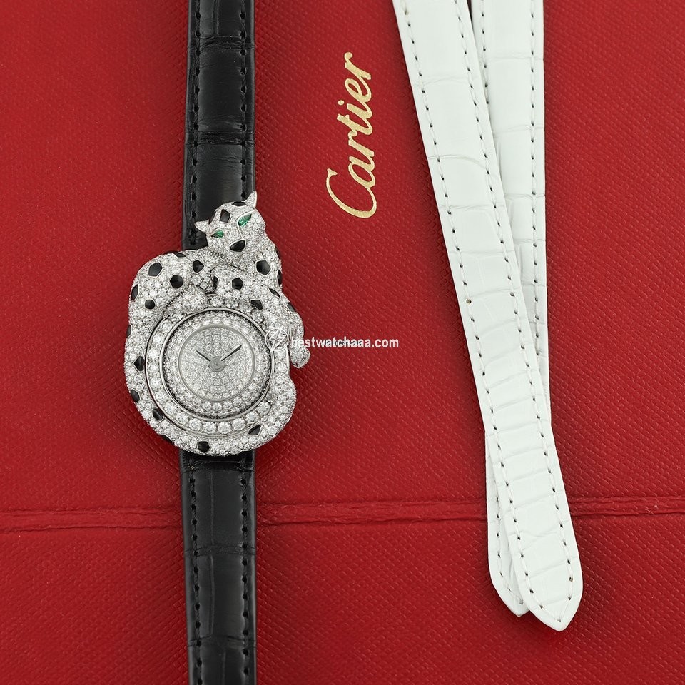Cartier Panthere Womens watch Quartz White gold hpi00773