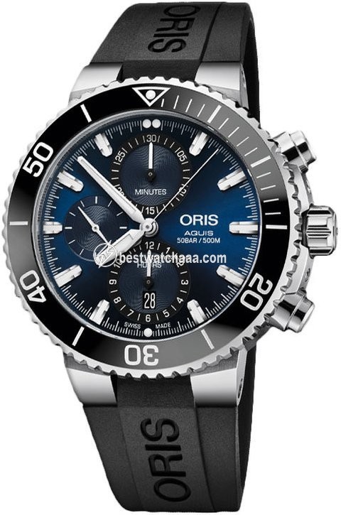 Oris Aquis Chronograph Mens watch Unisex Automatic Steel 01 774 7743 4155-07 4 24 64EB
