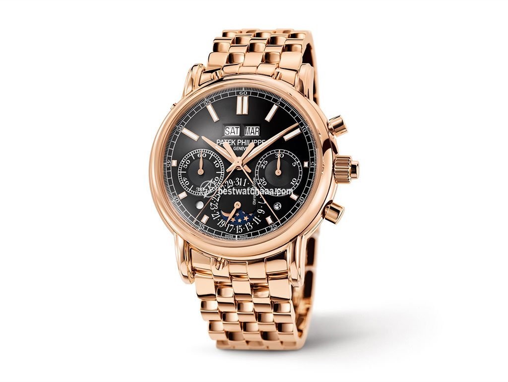 Patek Philippe Perpetual Calendar Chronograph Mens watch Unisex Manual winding Rose gold 5204 1R-001