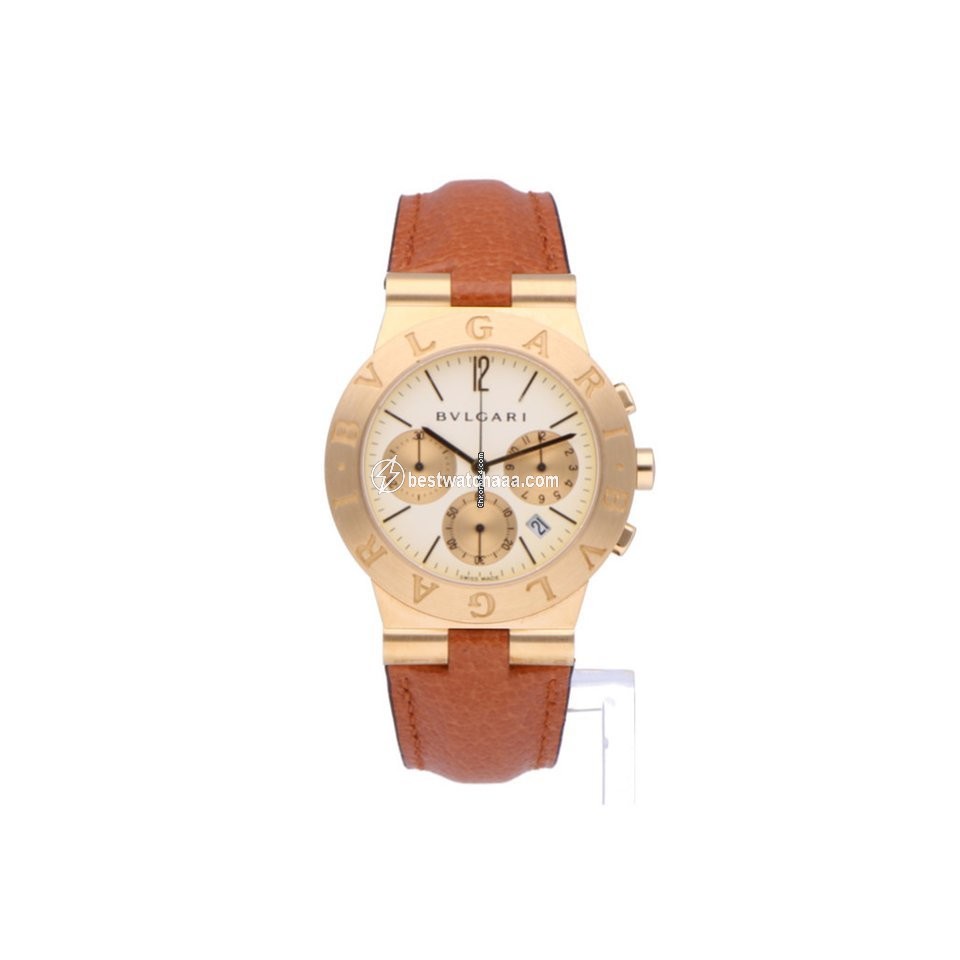 Bulgari Diagono Mens watch Unisex Quartz Yellow gold CH35G