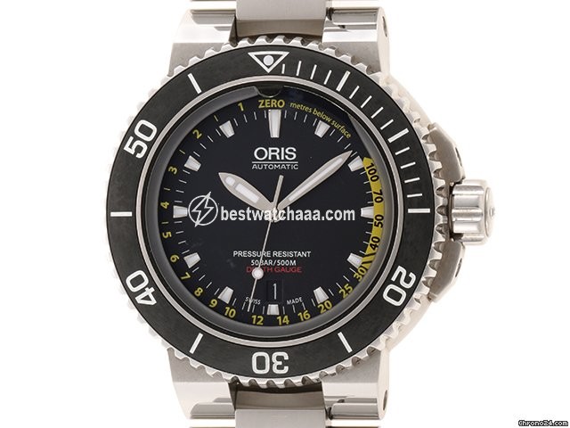 Oris Aquis Depth Gauge Mens watch Unisex Automatic Steel 01 733 7675 4154
