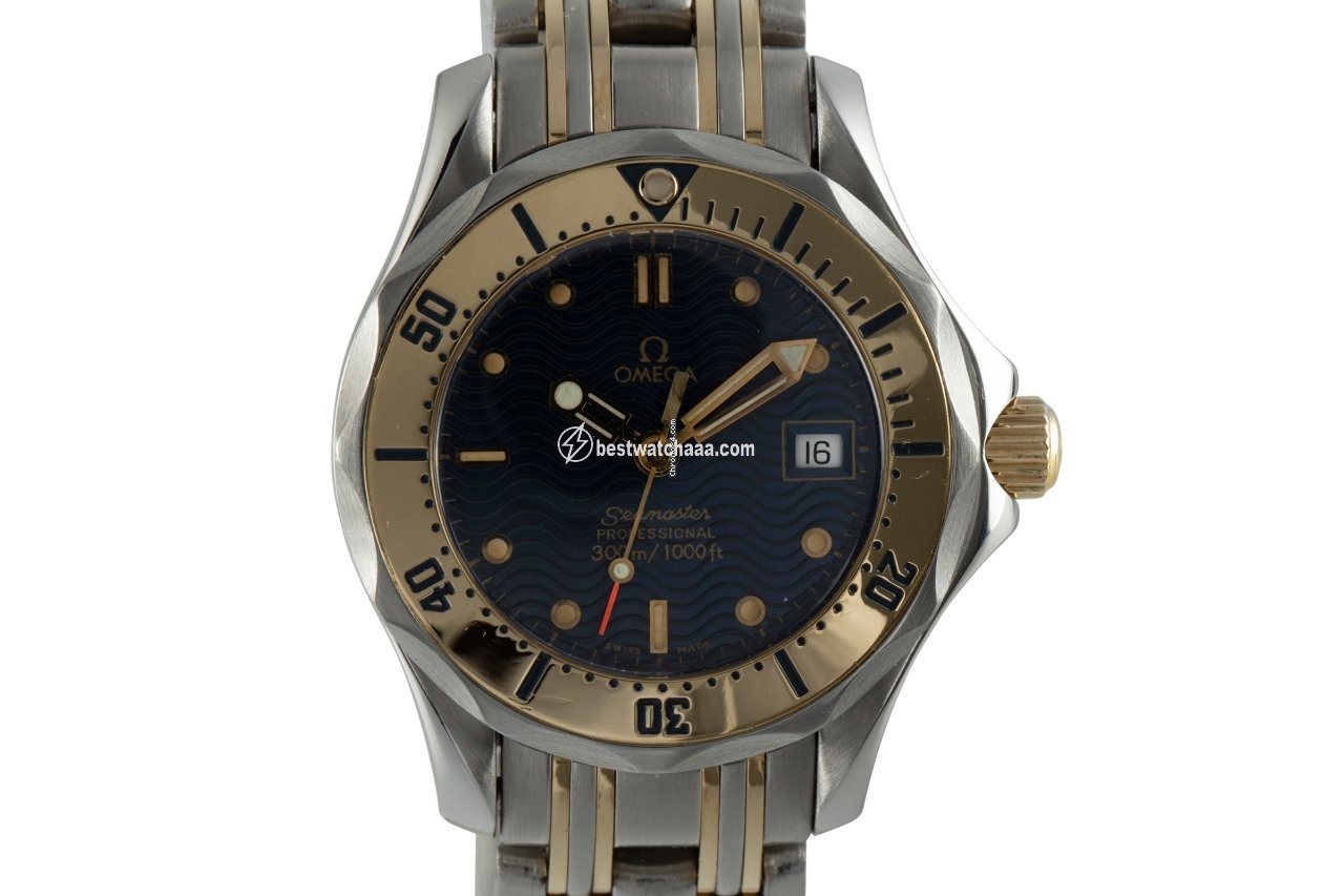 Omega Seamaster Womens watch Quartz Gold Steel 596.1503