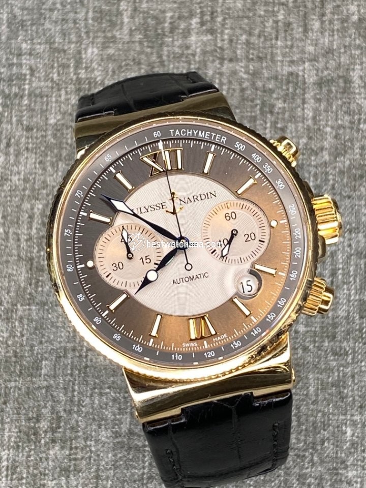 Ulysse Nardin Marine Chronograph Mens watch Unisex Automatic Rose gold 356-66 319