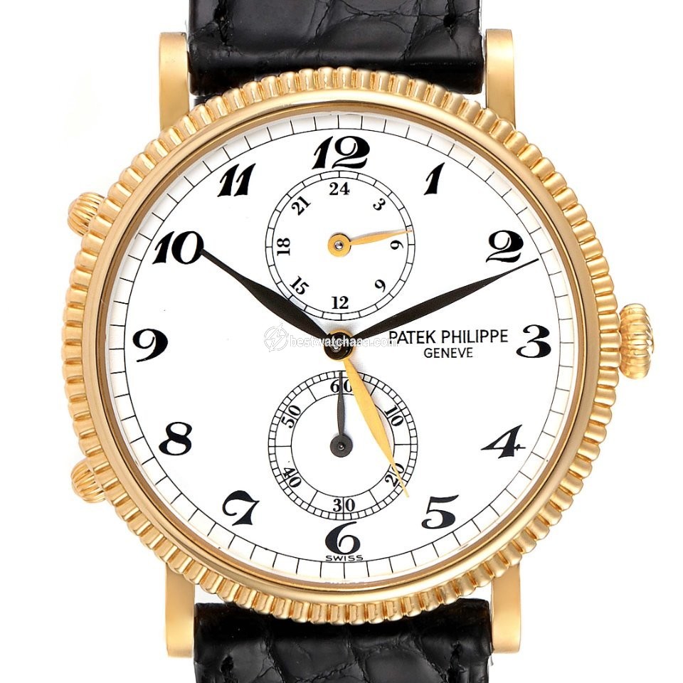 Patek Philippe Travel Time Mens watch Unisex Manual winding Yellow gold 5034J