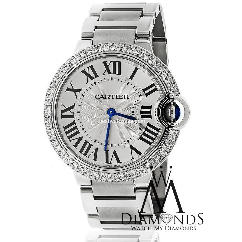 Cartier Ballon Bleu 36mm Mens watch Unisex Automatic Steel W69011Z4