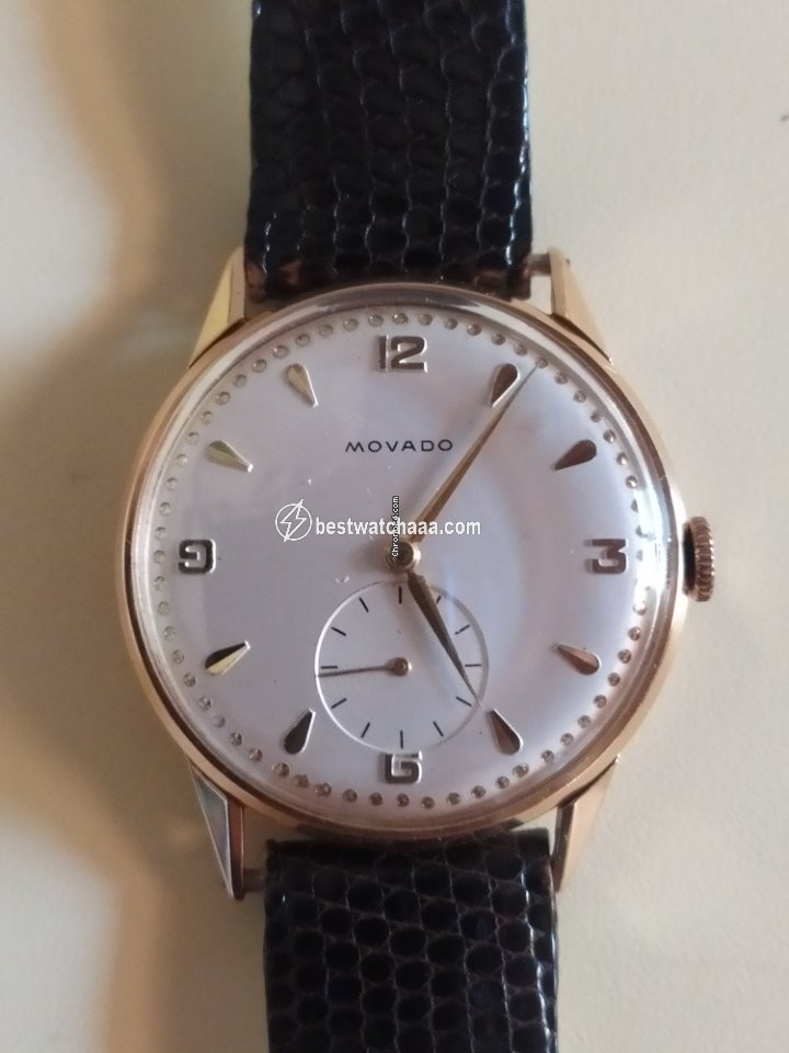 Movado Mens watch Unisex Manual winding Yellow gold 0080976