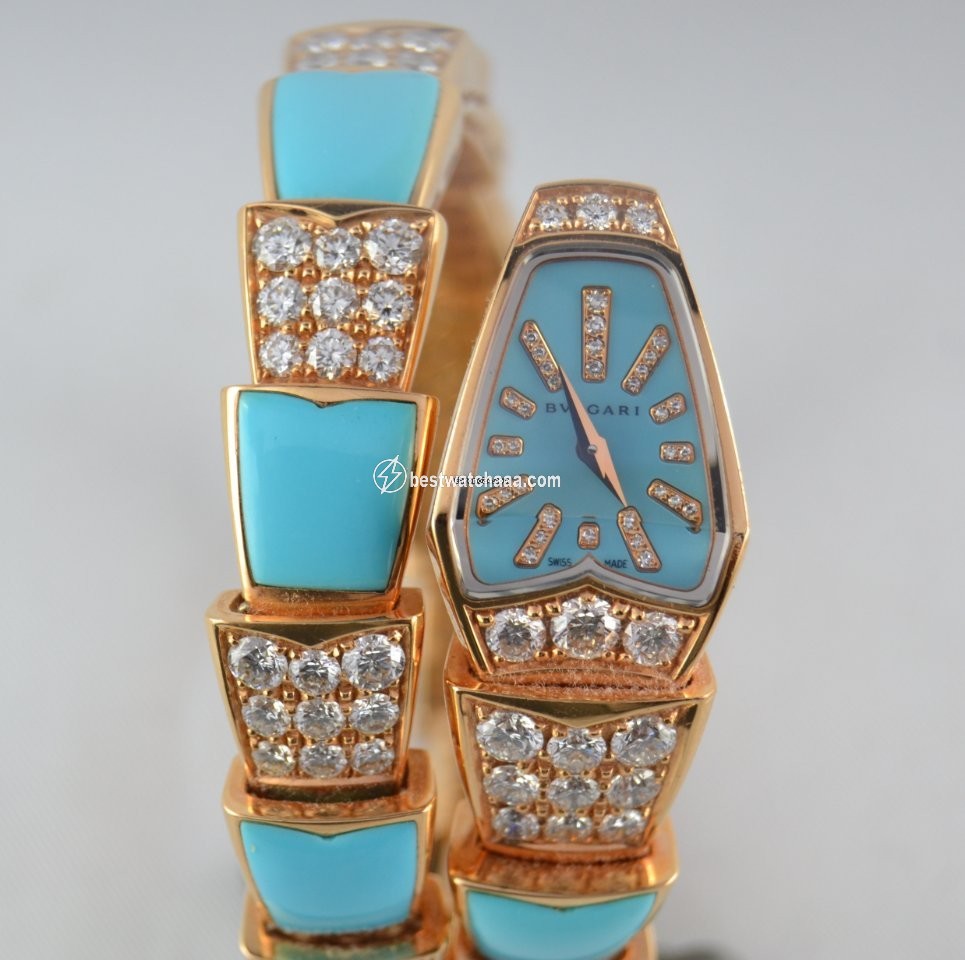 Bulgari Serpenti Womens watch Quartz Rose gold SP P 26G