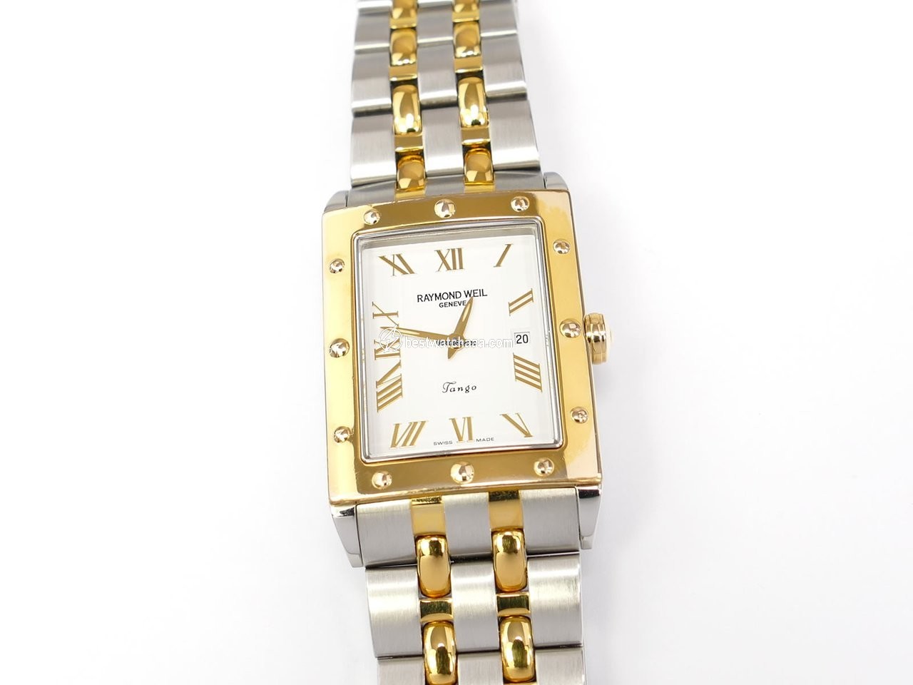 Raymond Weil Tango Mens watch Unisex Quartz Gold Steel 5381-STP-00308
