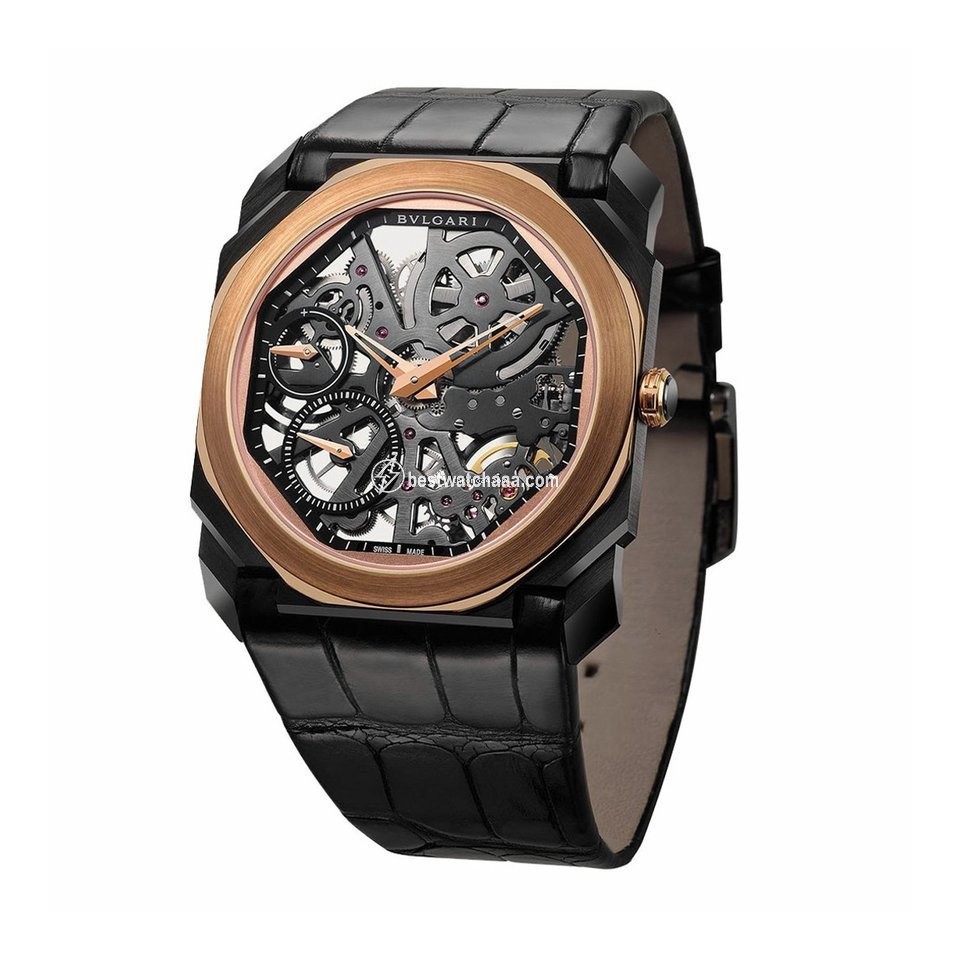 Bulgari Octo Mens watch Unisex Rose gold 102469 BGO40BSPGLXT SK