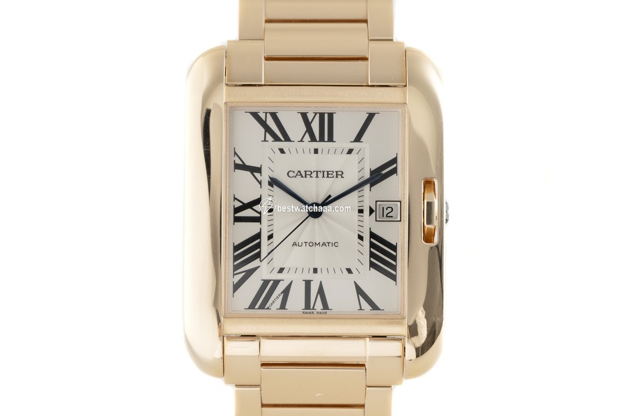 Cartier Tank Anglaise Mens watch Unisex Automatic Red gold 3504
