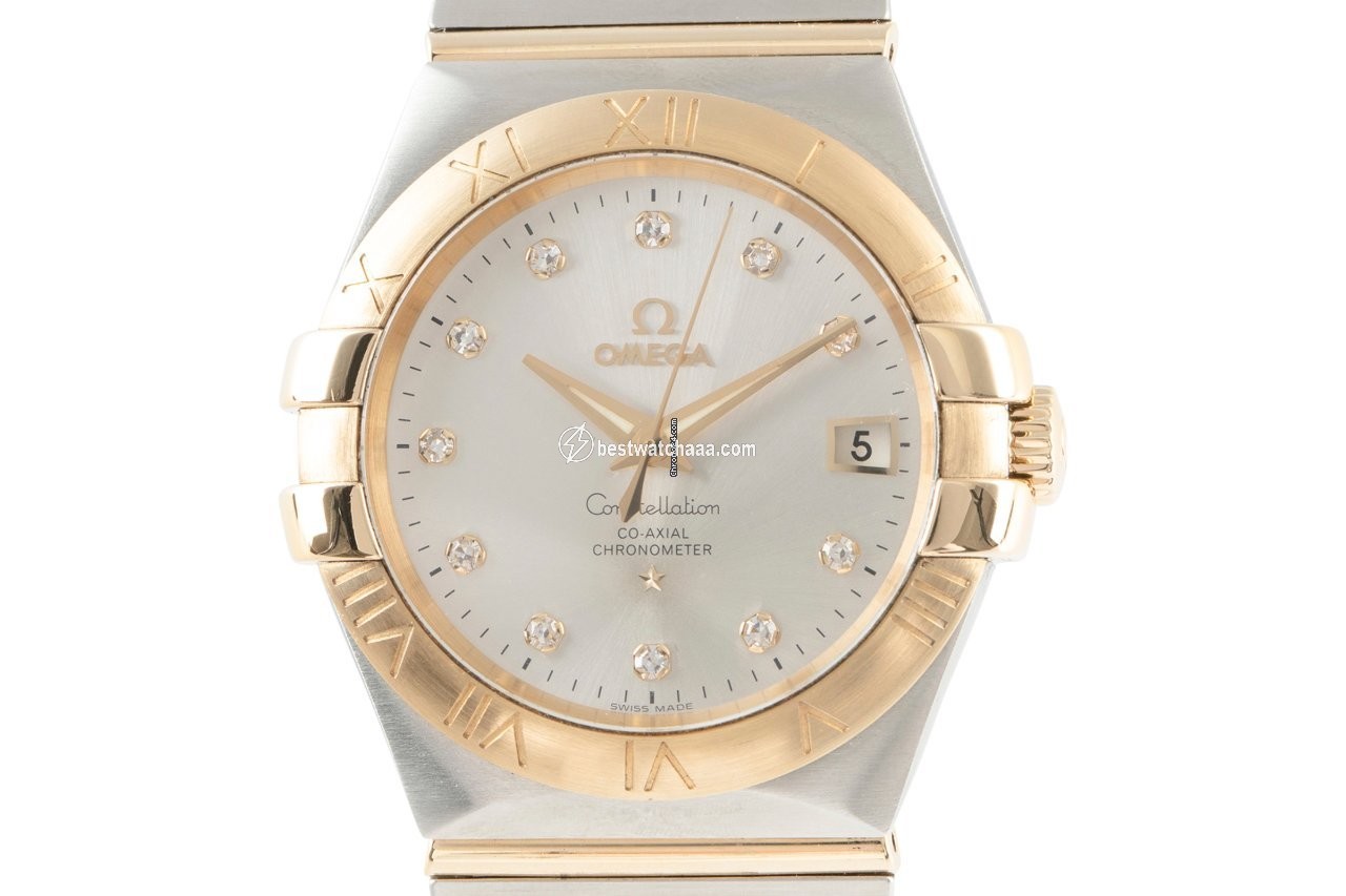 Omega Constellation Ladies Mens watch Unisex Automatic Gold Steel 123.20.35.20.52.002