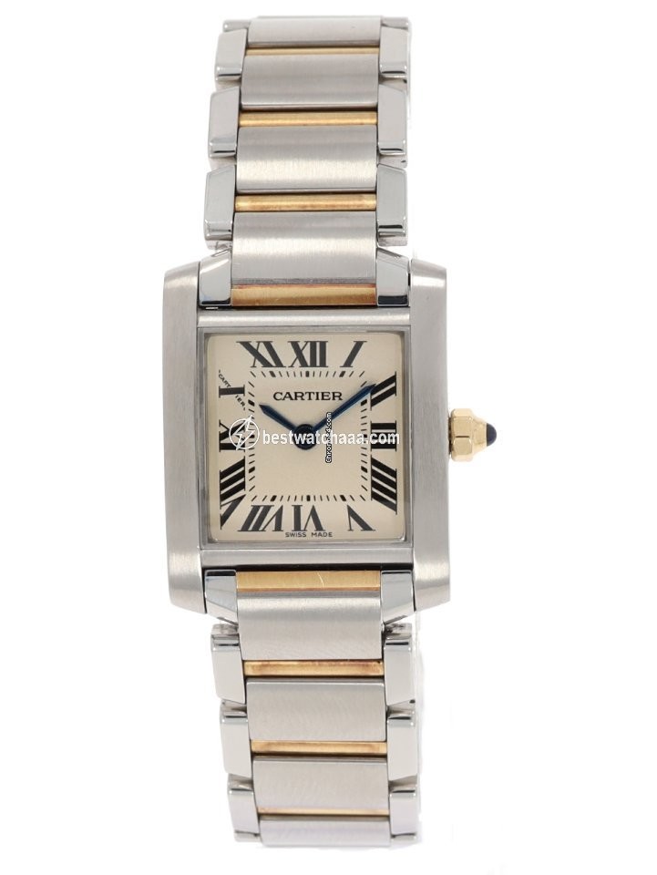 Cartier Tank Francaise Womens watch Quartz Gold Steel W51007Q4