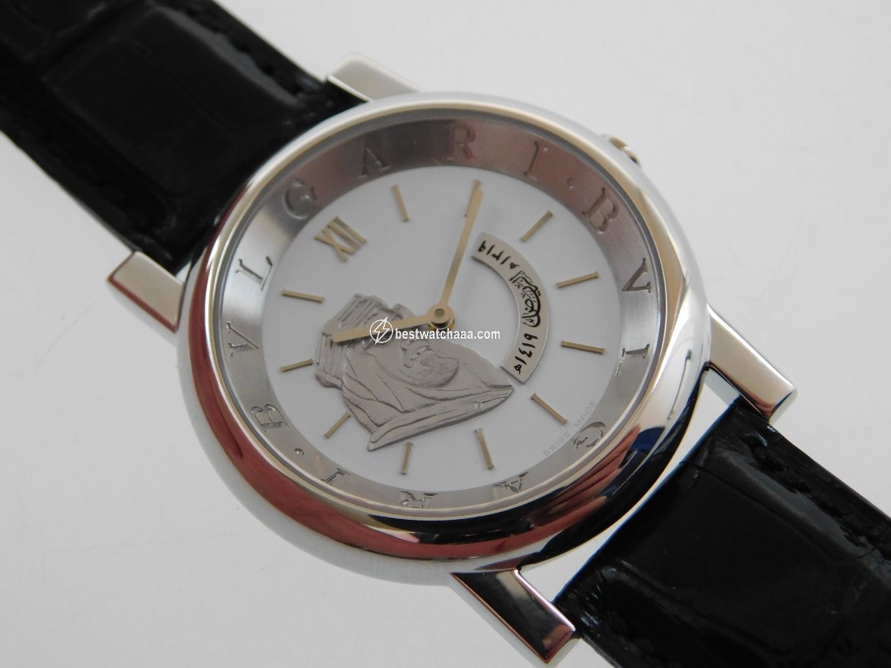 Bulgari Mens watch Unisex Quartz Platinum AT 35 PL