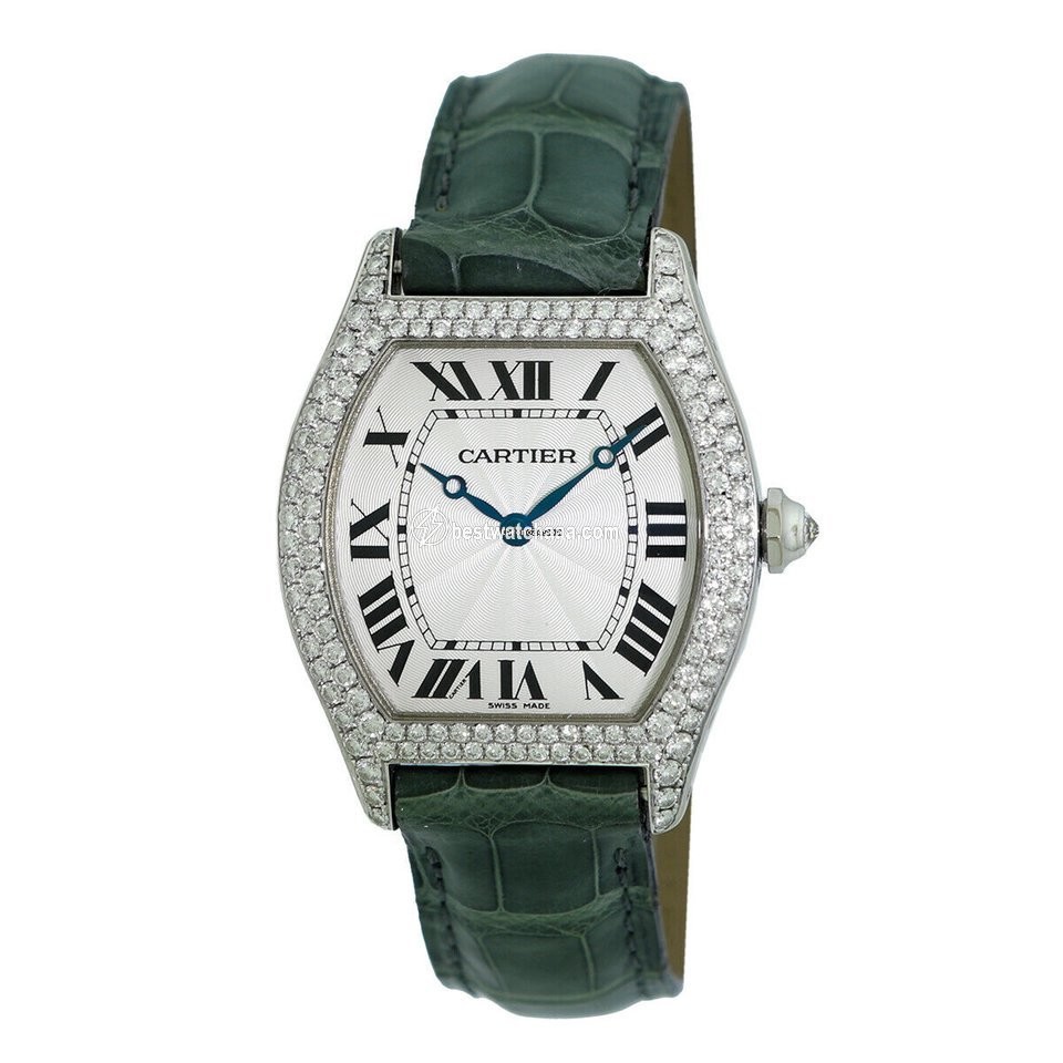 Cartier Tortue Mens watch Unisex Automatic White gold 2497