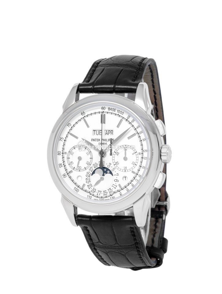 Patek Philippe Perpetual Calendar Chronograph Mens watch Unisex Manual winding White gold 5270G-013