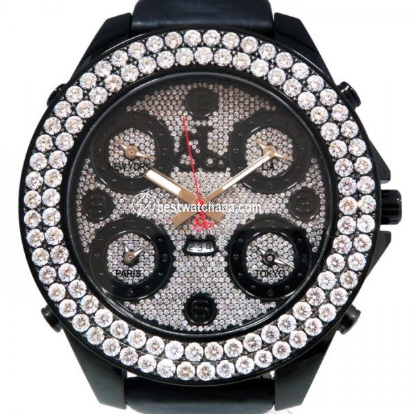 Jacob & Co. Five Time Zone Quartz Steel JC-30JBD