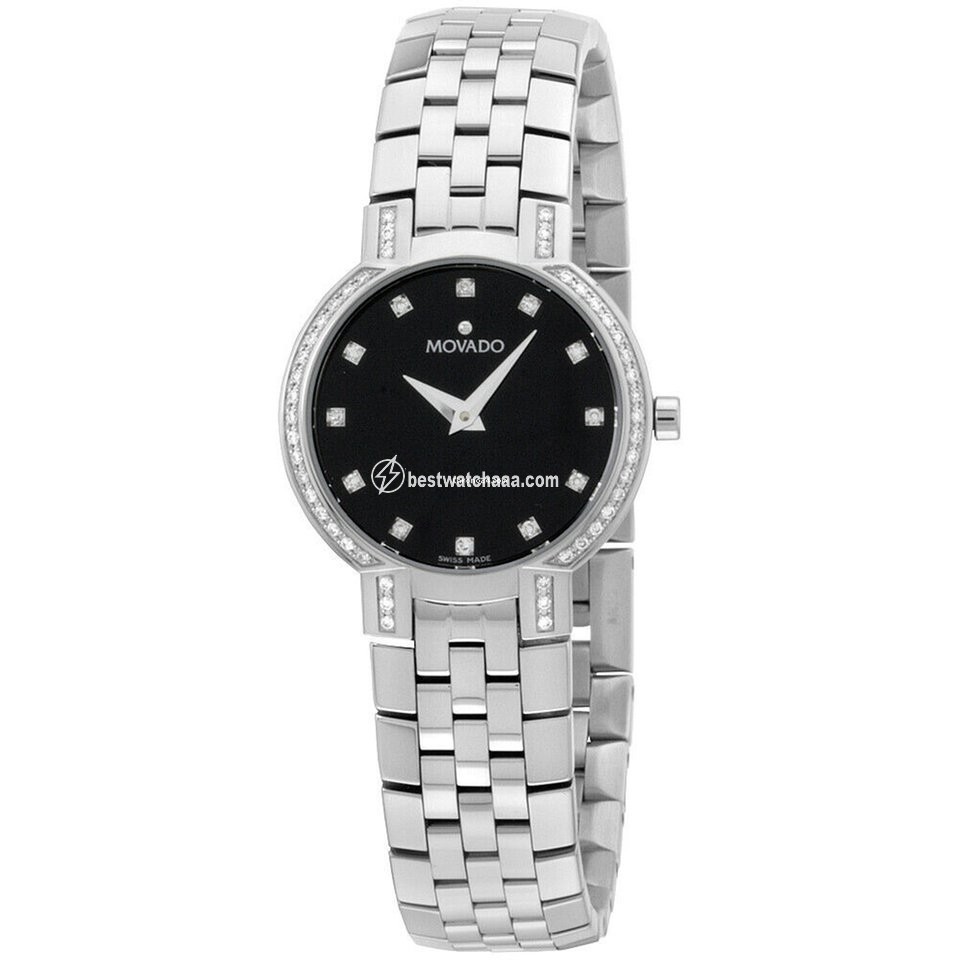 Movado Faceto Quartz Steel 0605586-SDB