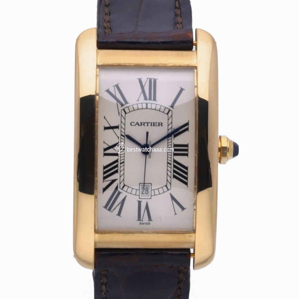 Cartier Tank Americaine Mens watch Unisex Quartz Yellow gold 1740