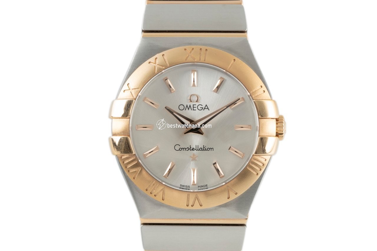 Omega Constellation Quartz Womens watch Quartz Gold Steel 123.20.27.60.02.001