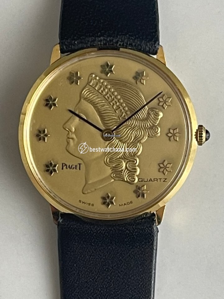 Piaget Mens watch Unisex Quartz Yellow gold 3350
