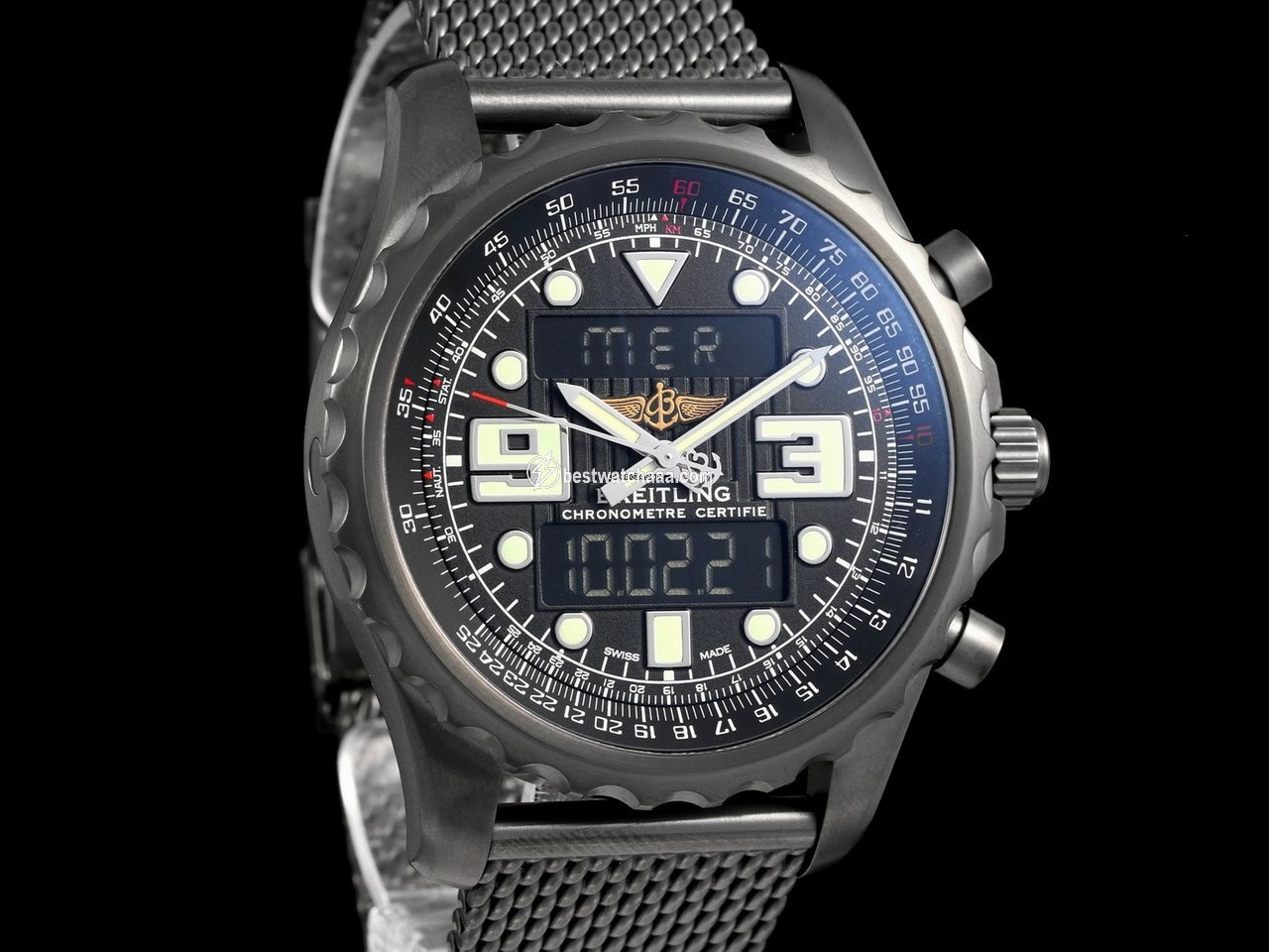 Breitling Chronospace Mens watch Unisex Quartz Steel M7836522 L521