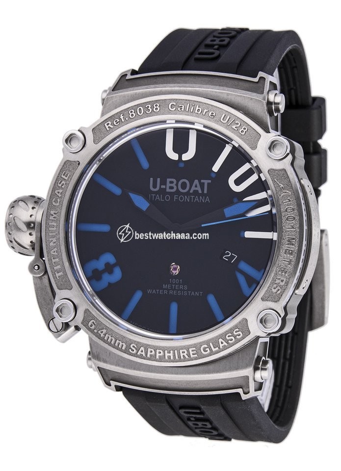 U-Boat Classico Mens watch Unisex Automatic Titanium UB8038