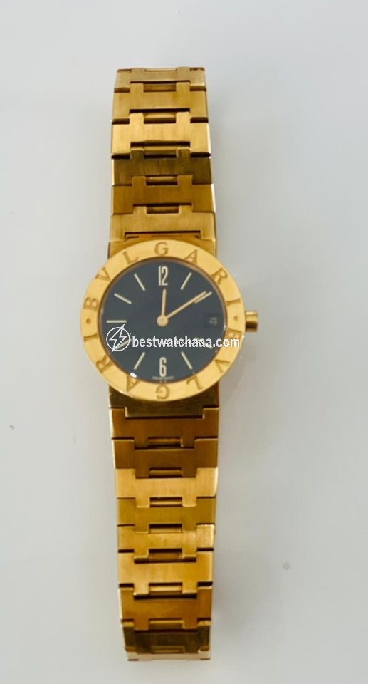 Bulgari Mens watch Unisex Quartz Yellow gold F 66592
