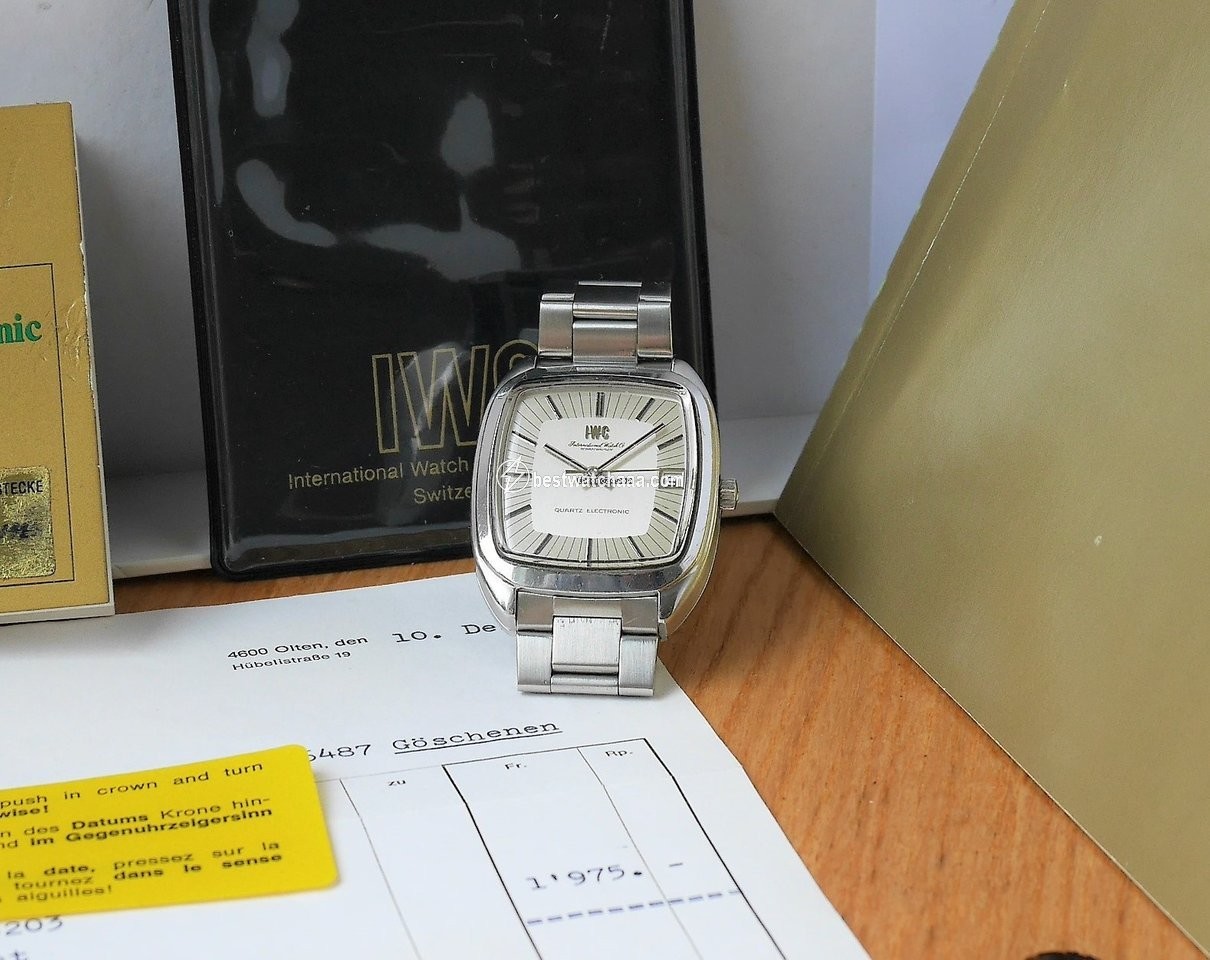 IWC Mens watch Unisex Quartz Steel 3203  3070