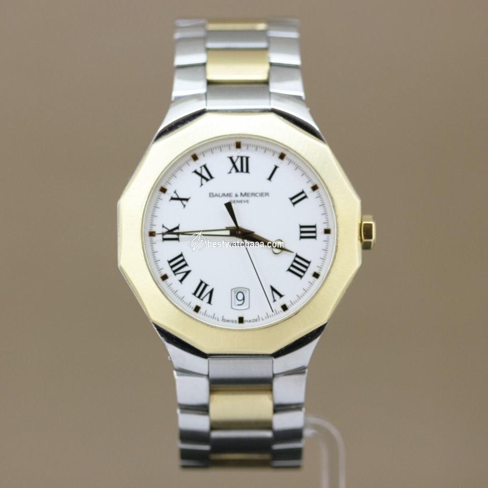 Baume & Mercier Riviera Mens watch Unisex Quartz Gold Steel Baume & Mercier Riviera