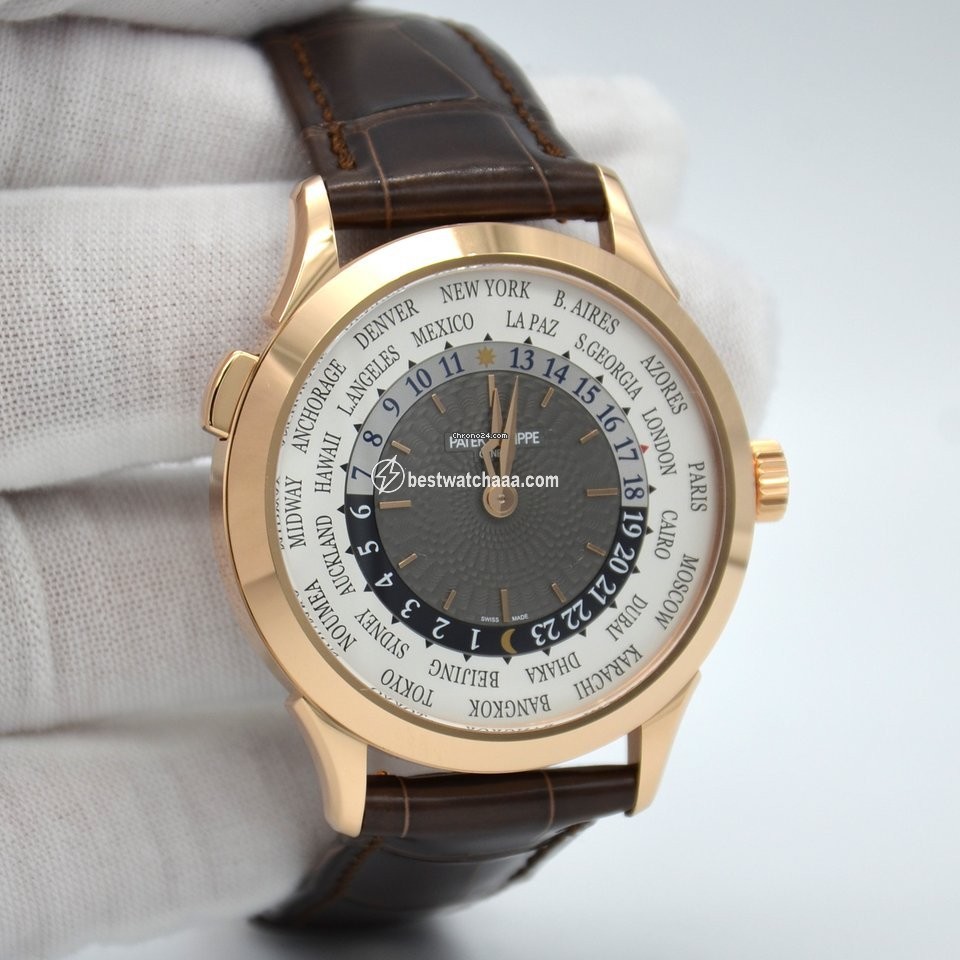 Patek Philippe World Time Mens watch Unisex Automatic Rose gold 5230R-012