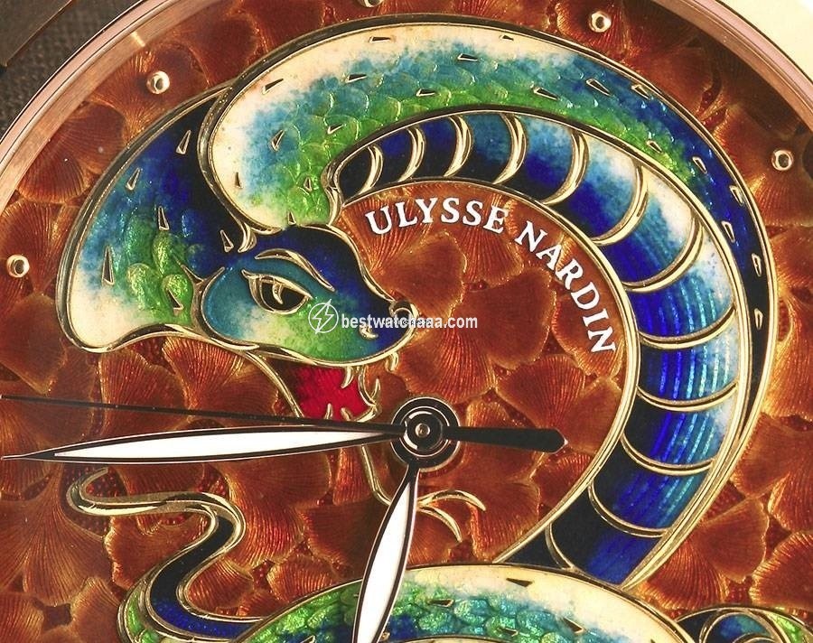 Ulysse Nardin Classico Mens watch Unisex Automatic Rose gold 8156 111 2 SNAKE