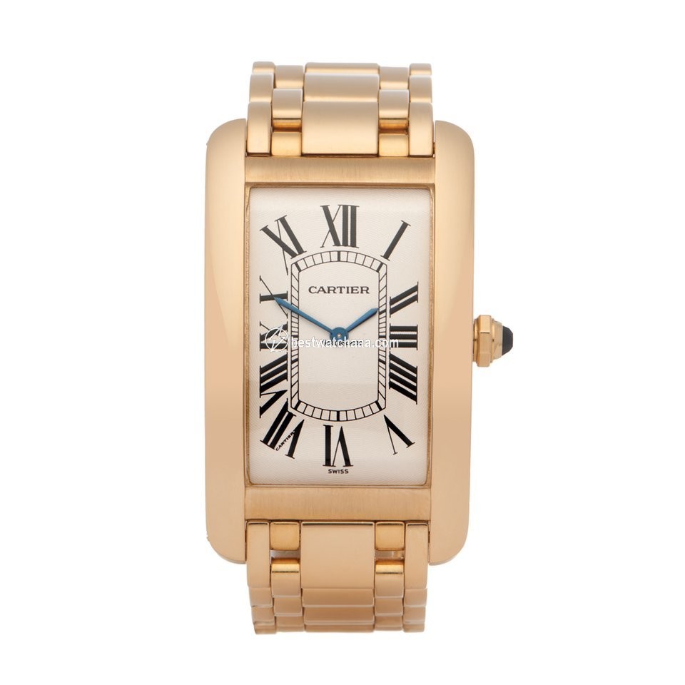 Cartier Tank Americaine Mens watch Unisex Manual winding Yellow gold 1735