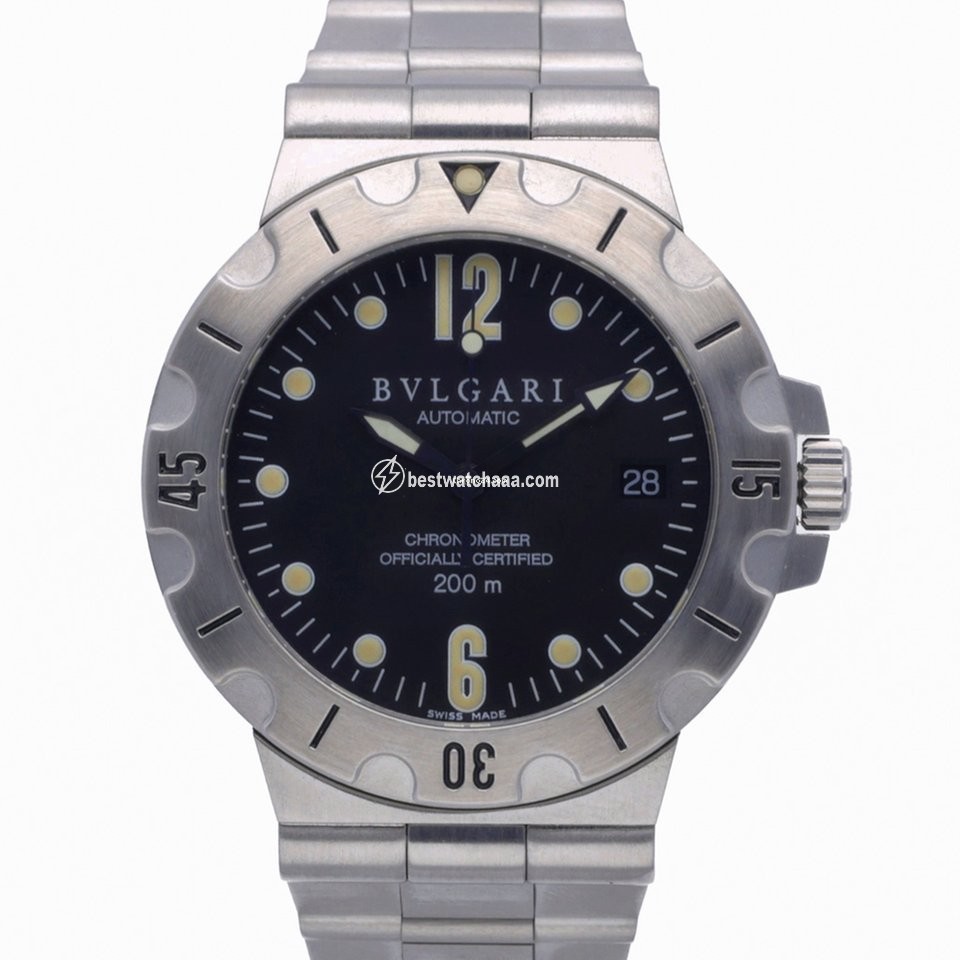 Bulgari Diagono Mens watch Unisex Automatic Steel SD 38 S