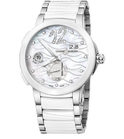 Ulysse Nardin Executive Dual Time Lady Mens watch Unisex Automatic Steel 243-10-7 691