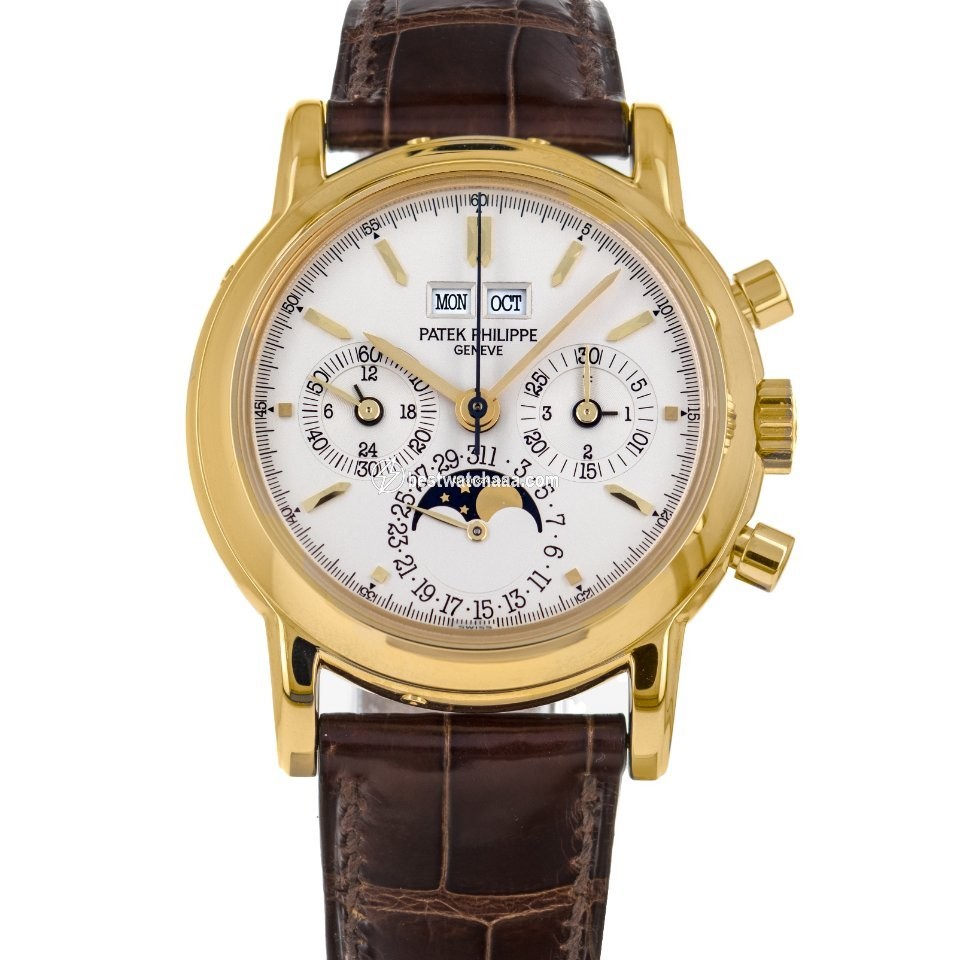 Patek Philippe Perpetual Calendar Chronograph Mens watch Unisex Manual winding Yellow gold 3970E