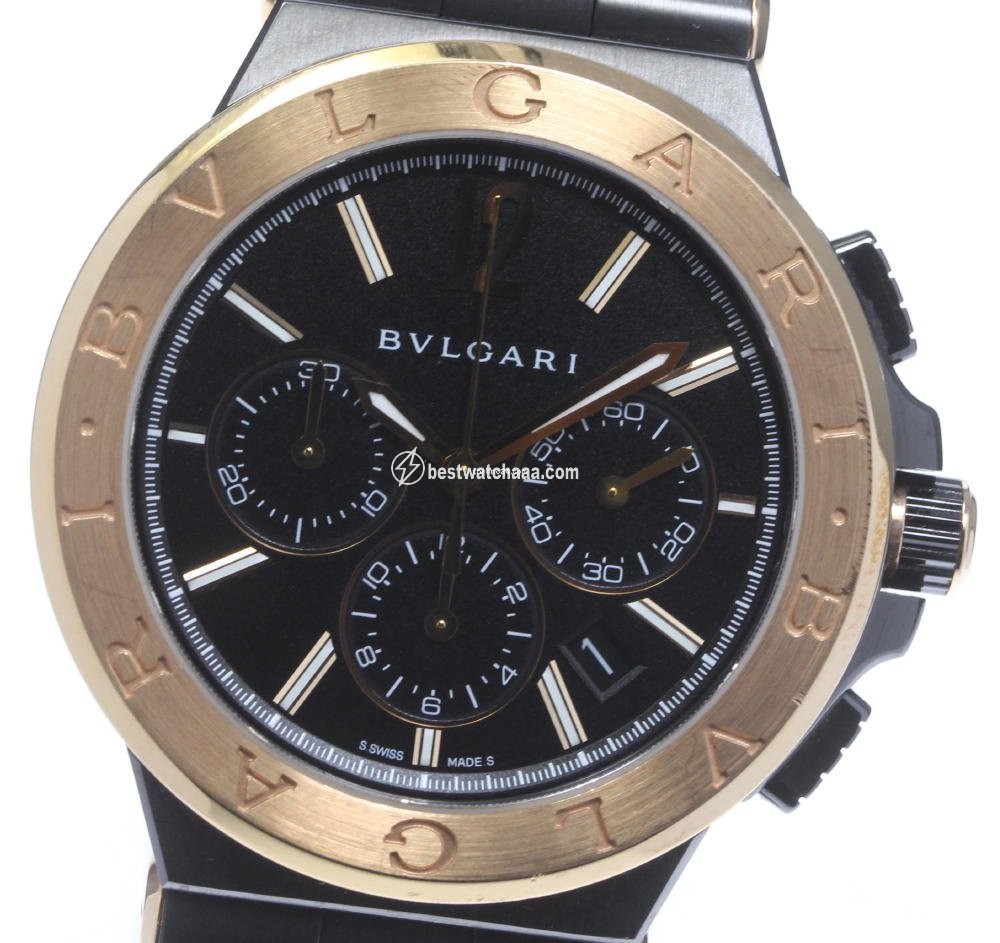 Bulgari Diagono Mens watch Unisex Automatic Rose gold DG42BSPGCH