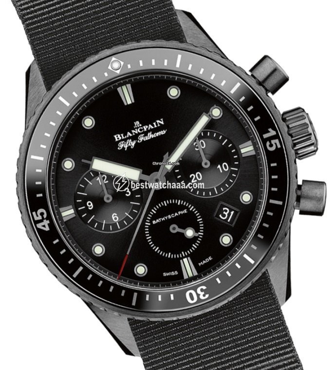 Blancpain Fifty Fathoms Bathyscaphe Mens watch Unisex Automatic Ceramic 5200-0130-NABA