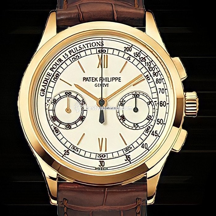 Patek Philippe Chronograph Mens watch Unisex Manual winding Yellow gold 5170J-001