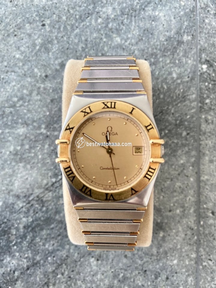 Omega Constellation Mens watch Unisex Quartz Gold Steel 1448 431