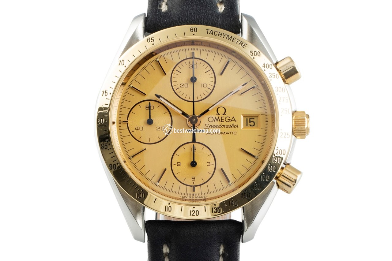 Omega Speedmaster Date Mens watch Unisex Automatic Gold Steel 3311.10.00