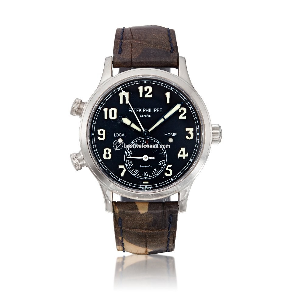 Patek Philippe Travel Time Mens watch Unisex Automatic White gold 5524G