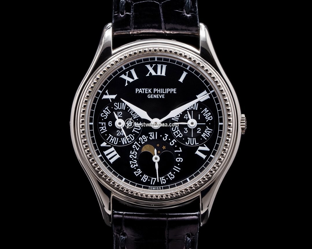 Patek Philippe Perpetual Calendar Mens watch Unisex Automatic White gold 5038G