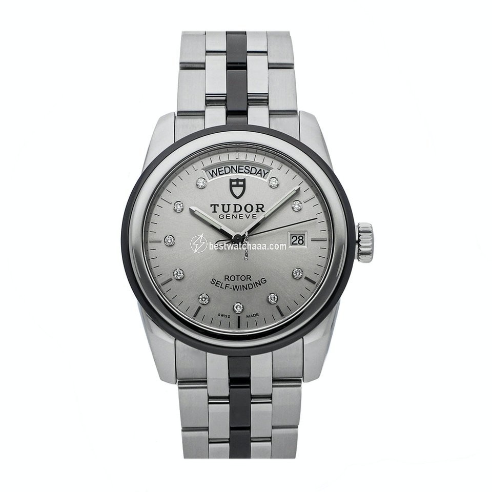Tudor Glamour Date-Day Mens watch Unisex Automatic Steel 56010N SLV DI BRC