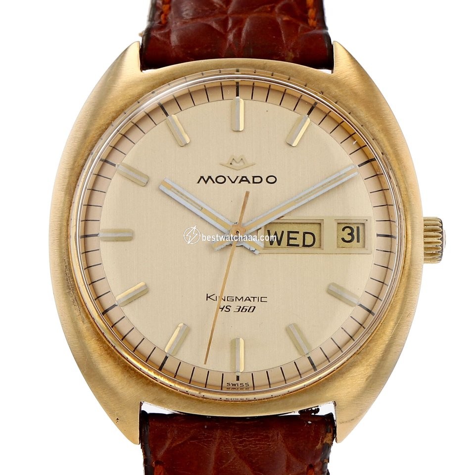Movado Kingmatic Mens watch Unisex Automatic Yellow gold NUMBER VINTAGE