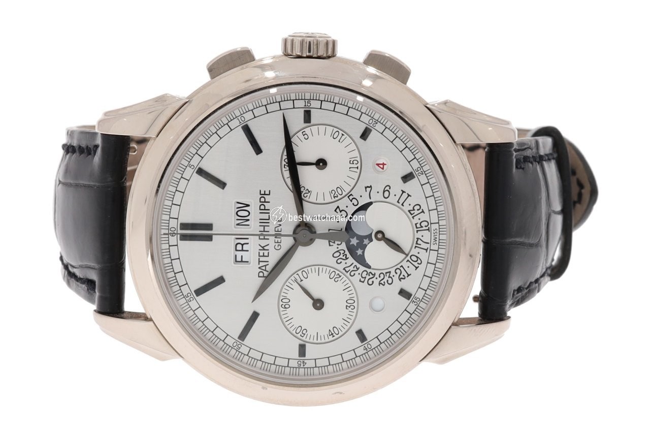 Patek Philippe Perpetual Calendar Chronograph Mens watch Unisex Manual winding White gold 5270G-001