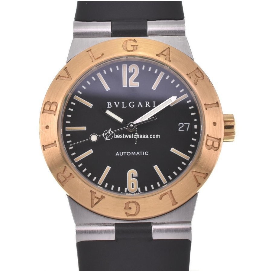 Bulgari Diagono Mens watch Unisex Automatic Gold Steel LC35SG